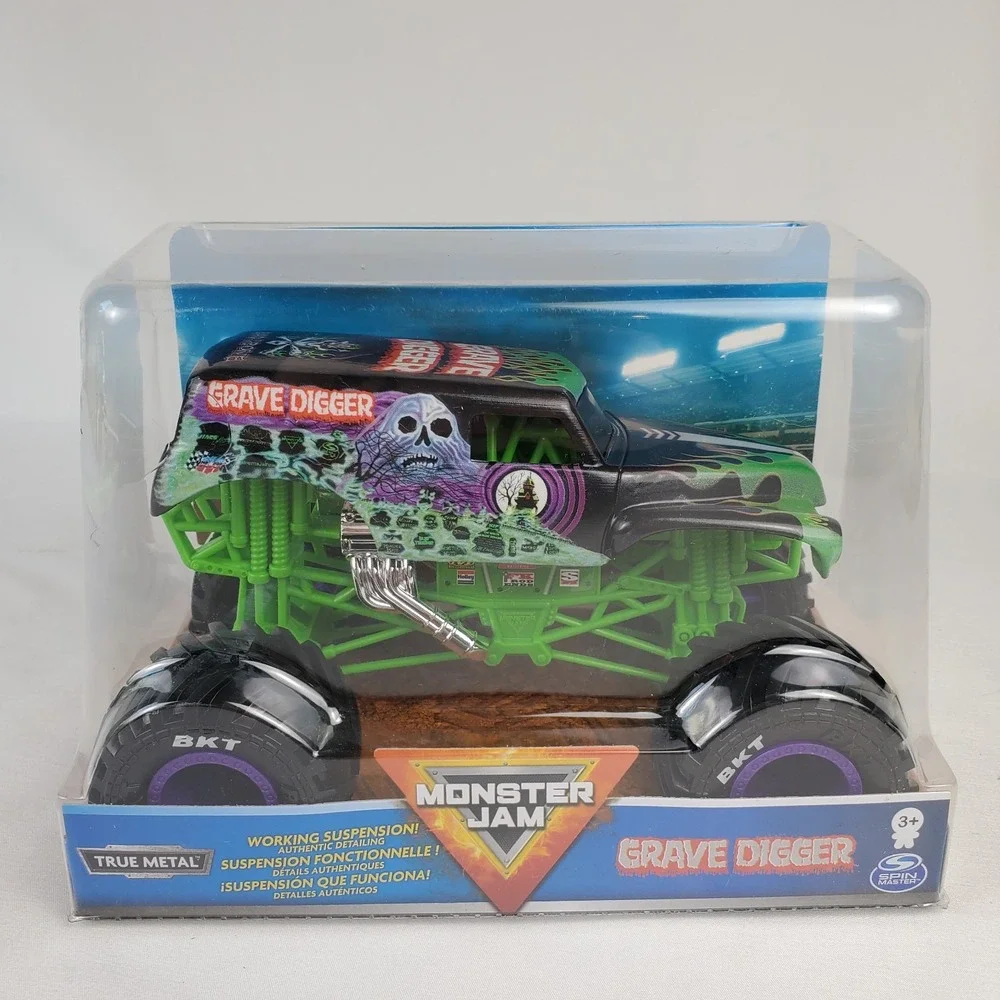 Monster Jam  Spin Master 1:24 Scale Grave Digger True Metal NEW IN BOX